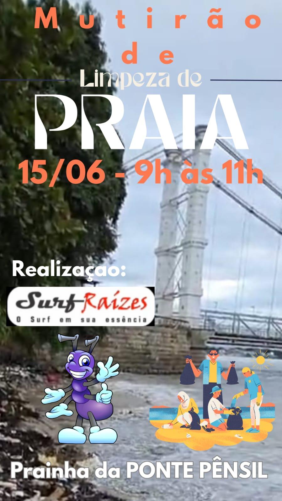 Mutirão de Limpeza Ponte Pênsil Mutirão de Limpeza Ponte Pênsil