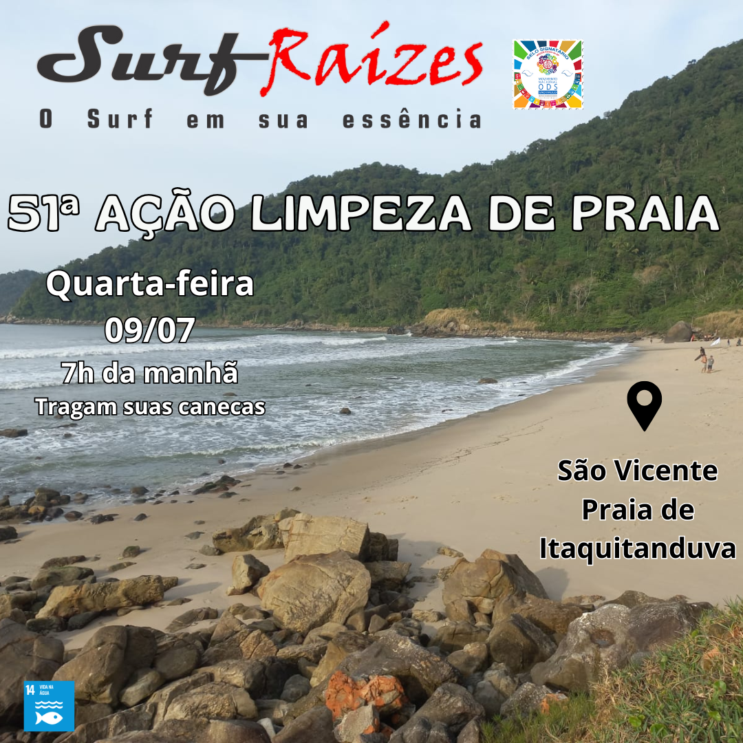 51ª Ação de Limpeza de Praia - Praia de Itaquitanduva - São Vicente 51ª Ação de Limpeza de Praia - Praia de Itaquitanduva - São Vicente