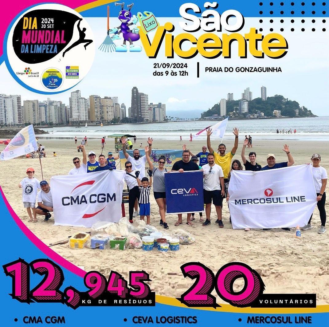 MUTIRÃO DE LIMPEZA CEVA LOGISTICS - SÃO VICENTE MUTIRÃO DE LIMPEZA CEVA LOGISTICS - SÃO VICENTE