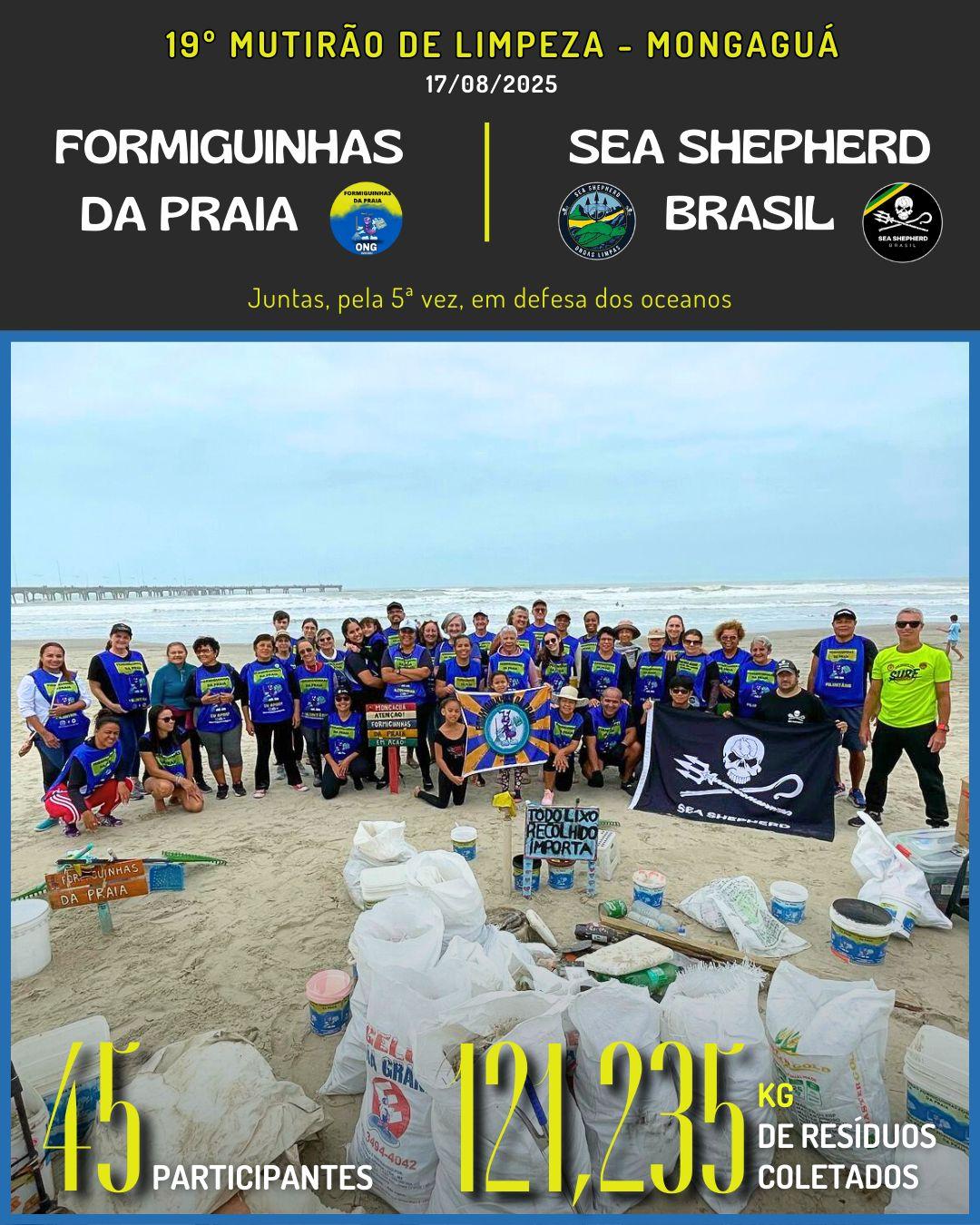 Formiguinhas da Praia _ Mutirão de Limpeza de Praia com Sea Shepherd - Ondas Limpas_ Mongaguá Formiguinhas da Praia _ Mutirão de Limpeza de Praia com Sea Shepherd - Ondas Limpas_ Mongaguá