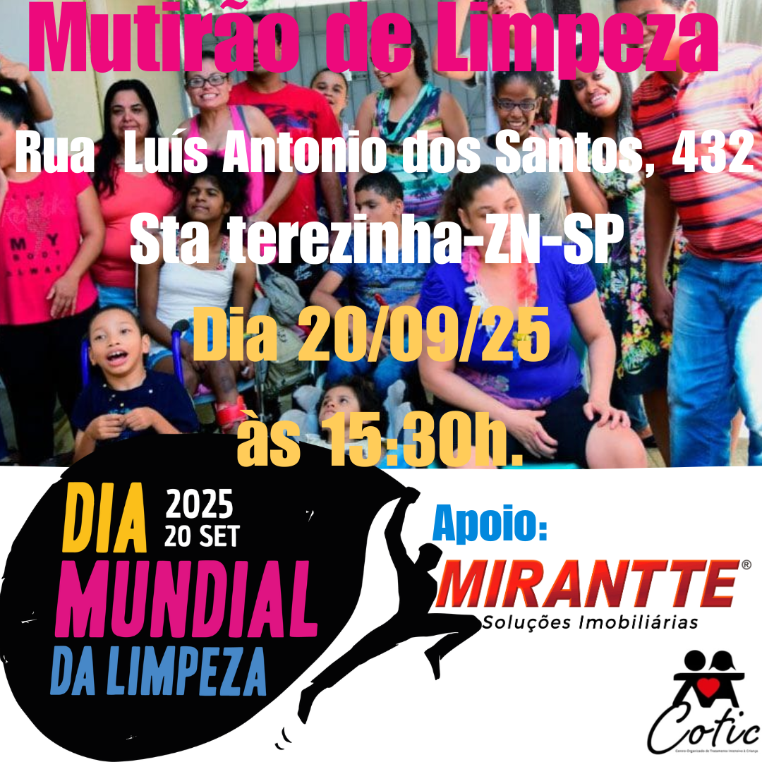 MUTIRÃO DE LIMPEZA DA RUA LUIZ ANTONIO DOS SANTOS-SANTA TEREZINHA-ZN-SP