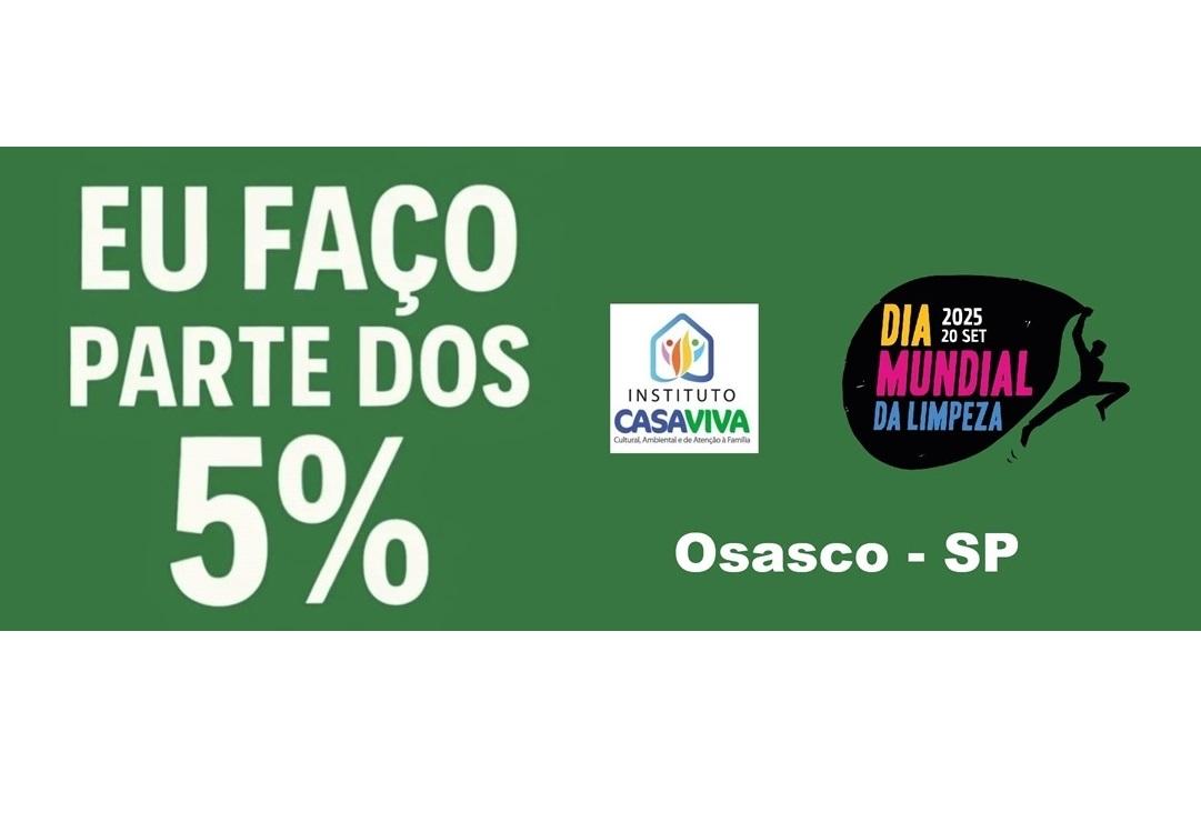 Mutirão de limpeza nas margens do braço morto do rio Tietê