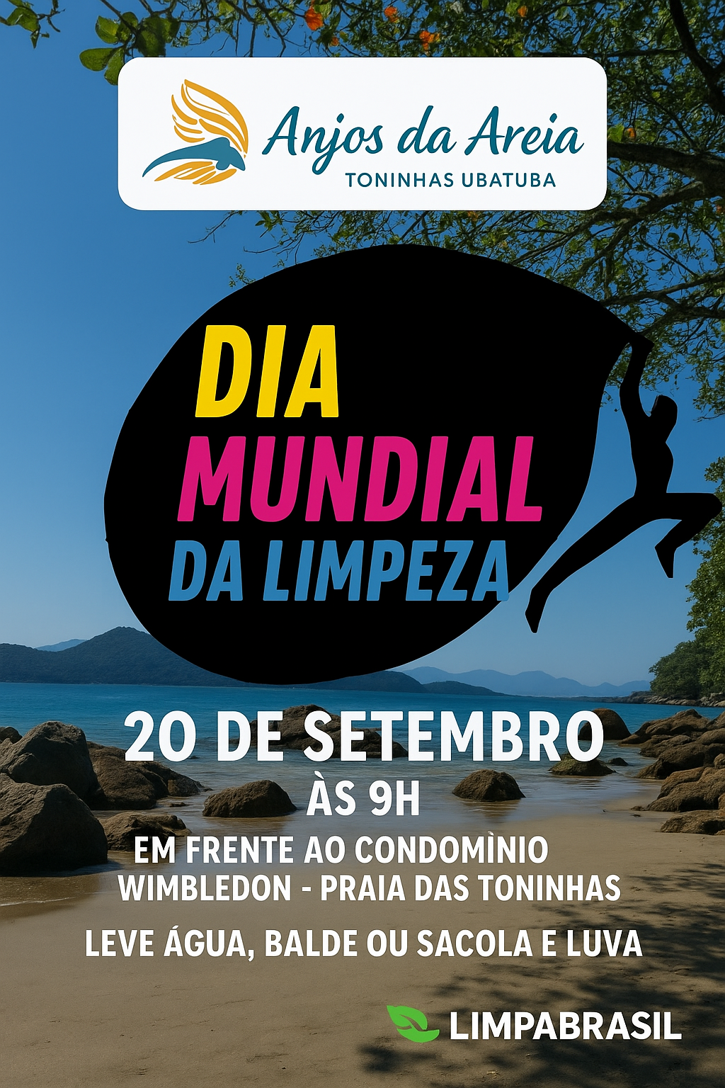 Limpeza da Praia das Toninhas - Ubatuba