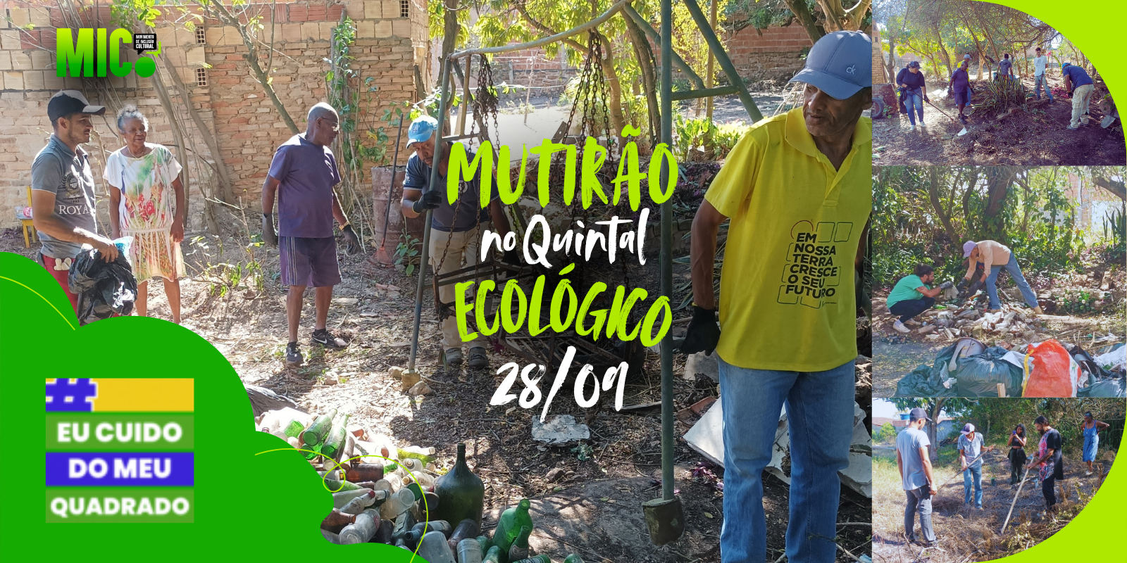 Mutirão no Quintal Ecológico: Sustentabilidade e Comunidade Mutirão no Quintal Ecológico: Sustentabilidade e Comunidade