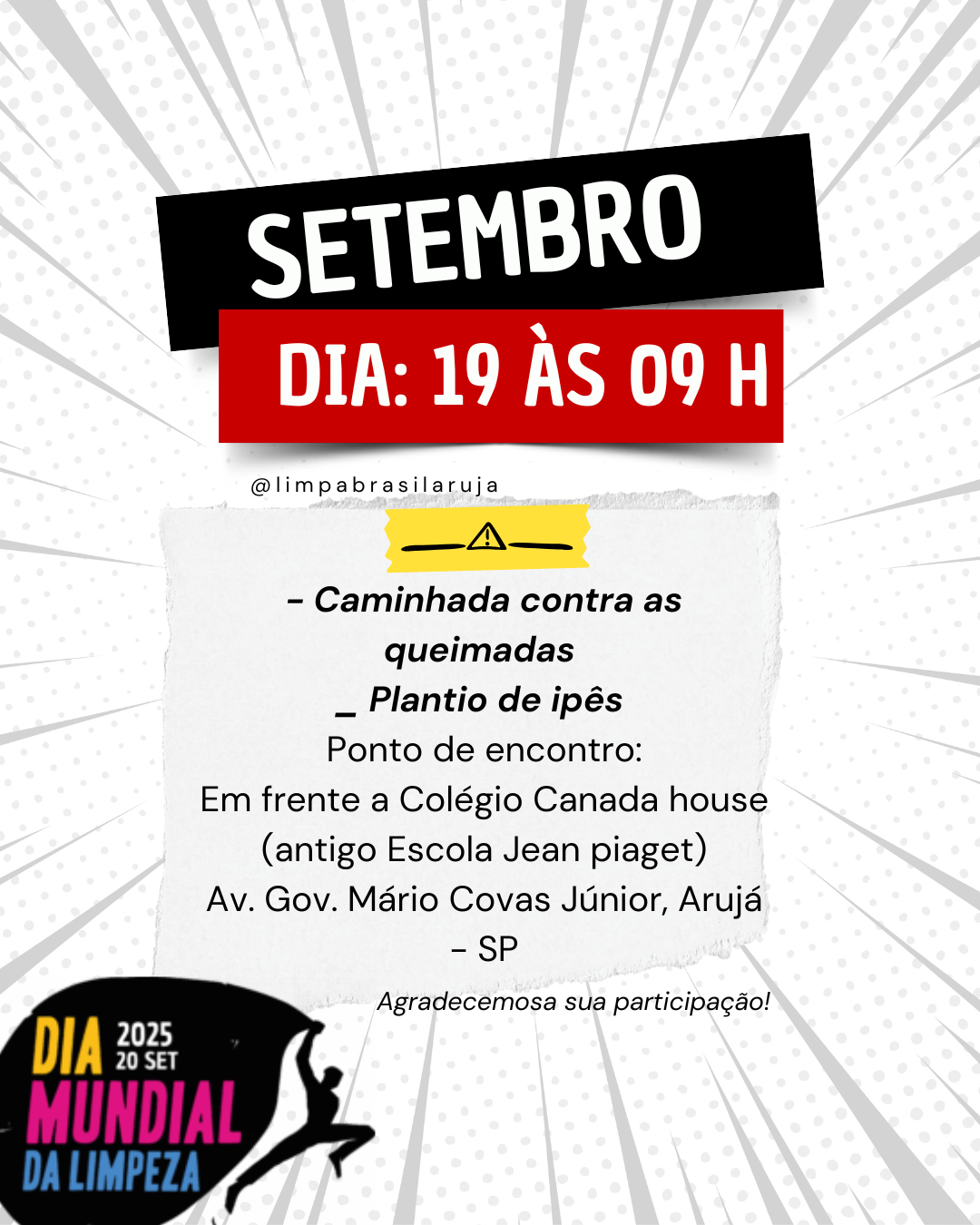 Caminhada contra queimadas