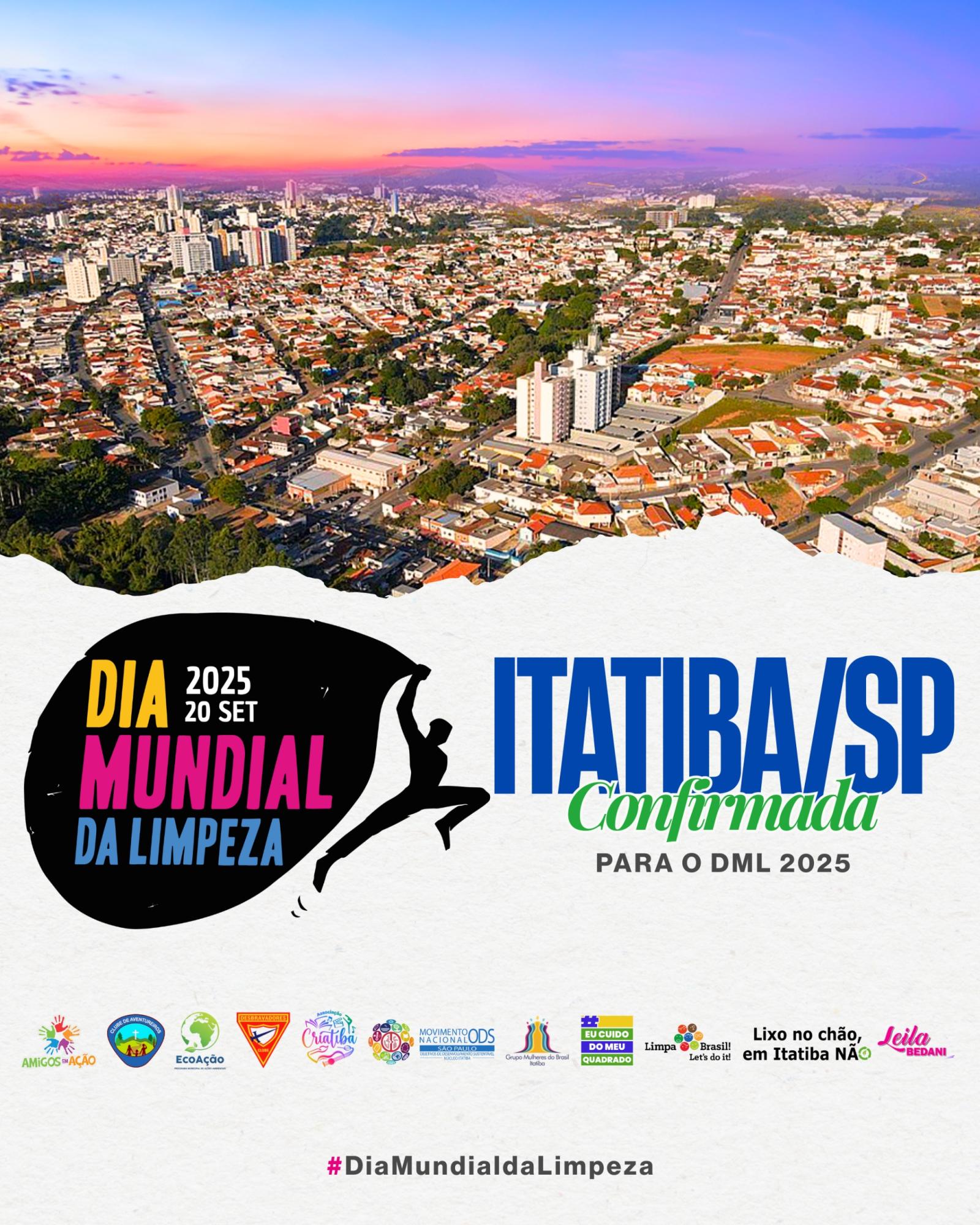 Dia Mundial da Limpeza 2025 - Itatiba - na Mostra Criativa Dia Mundial da Limpeza 2025 - Itatiba - na Mostra Criativa