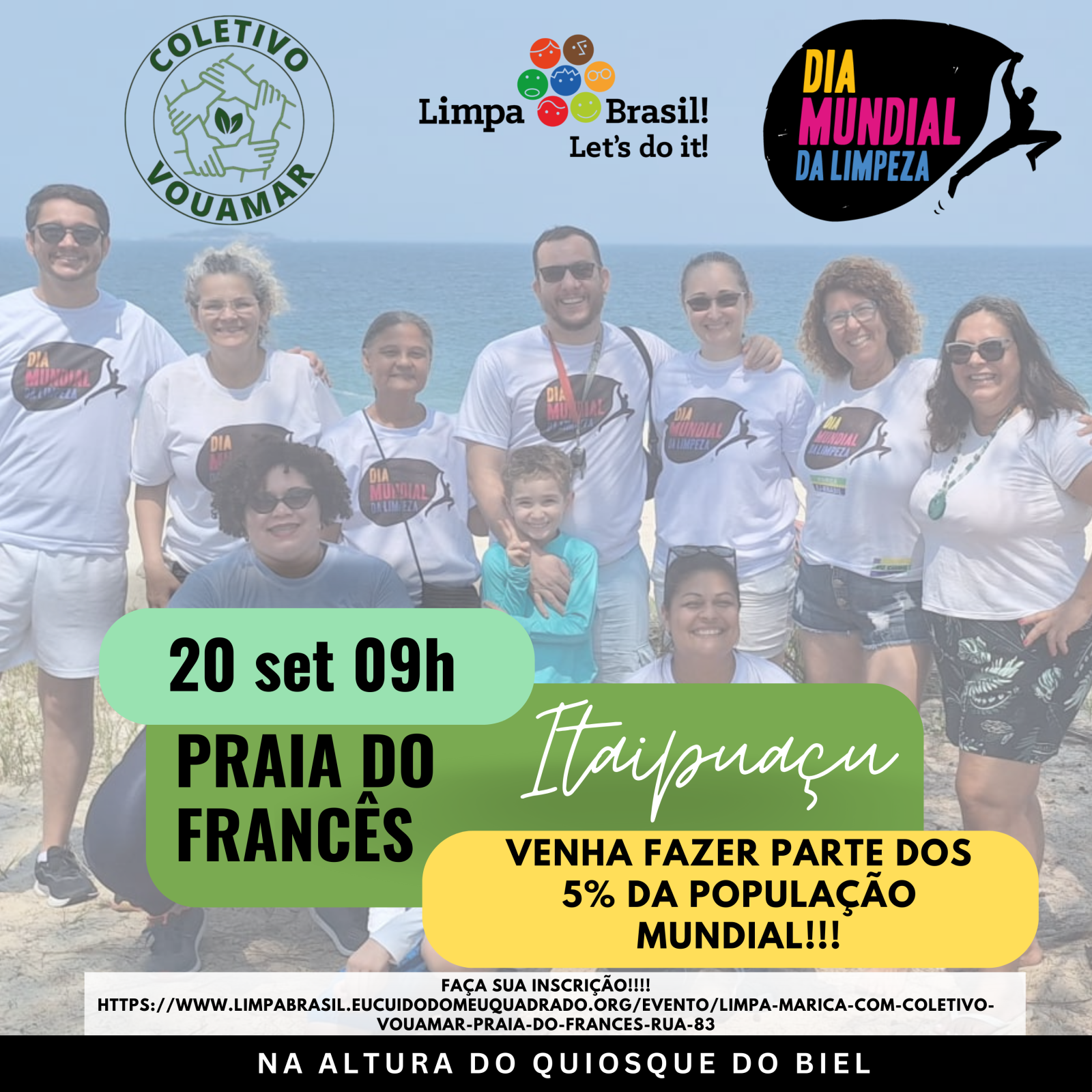 LIMPA MARICÁ COM COLETIVO VOUAMAR - PRAIA DO FRANCÊS RUA 83 LIMPA MARICÁ COM COLETIVO VOUAMAR - PRAIA DO FRANCÊS RUA 83