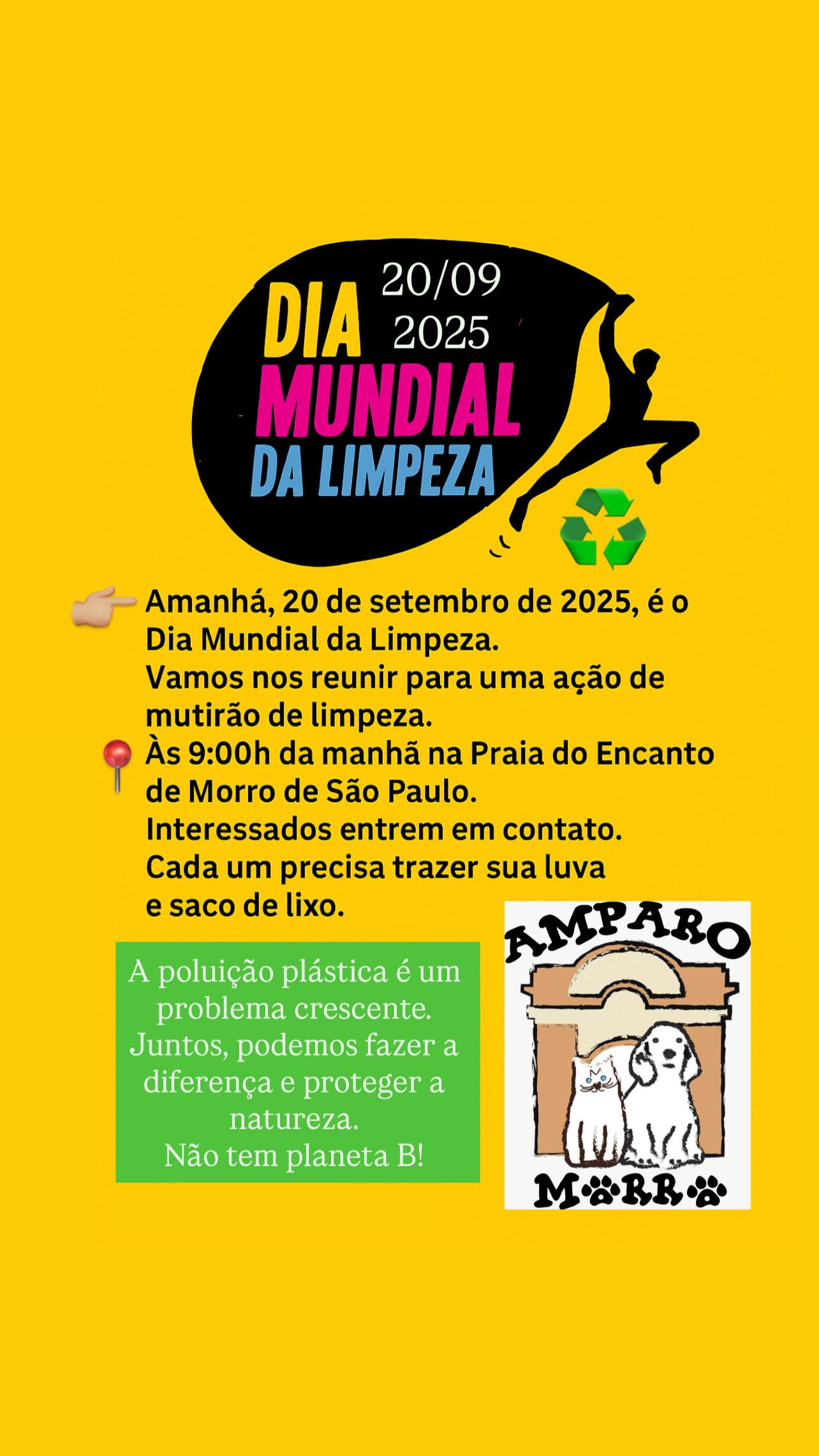 Mutirão de Limpeza Associação Amparo Morro Mutirão de Limpeza Associação Amparo Morro