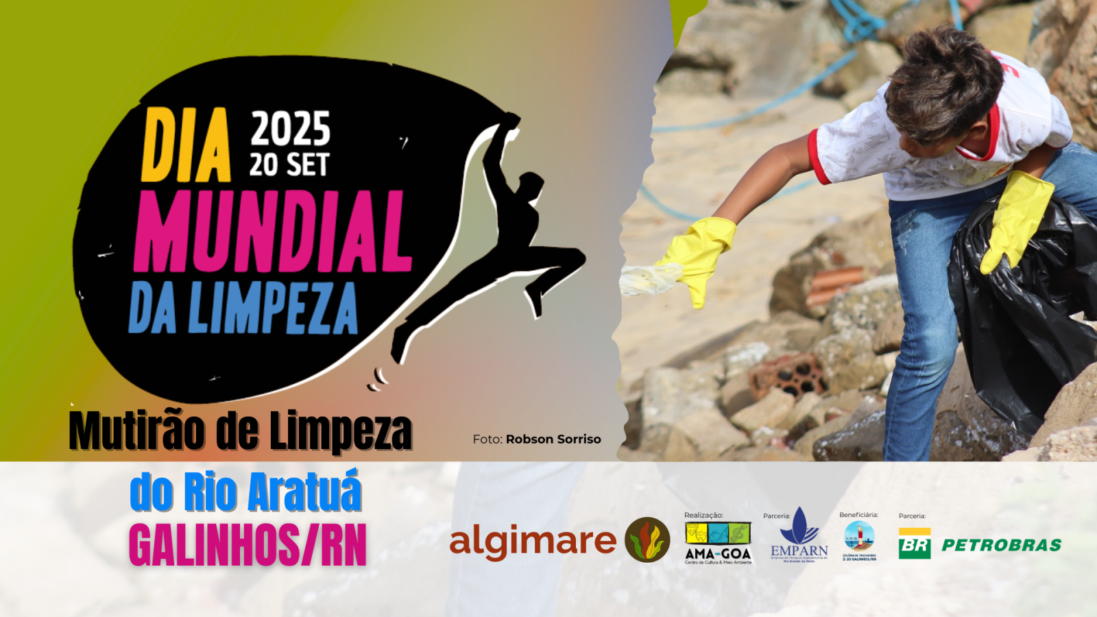 MUTIRÃO DE LIMPEZA DO RIO ARATUÁ 