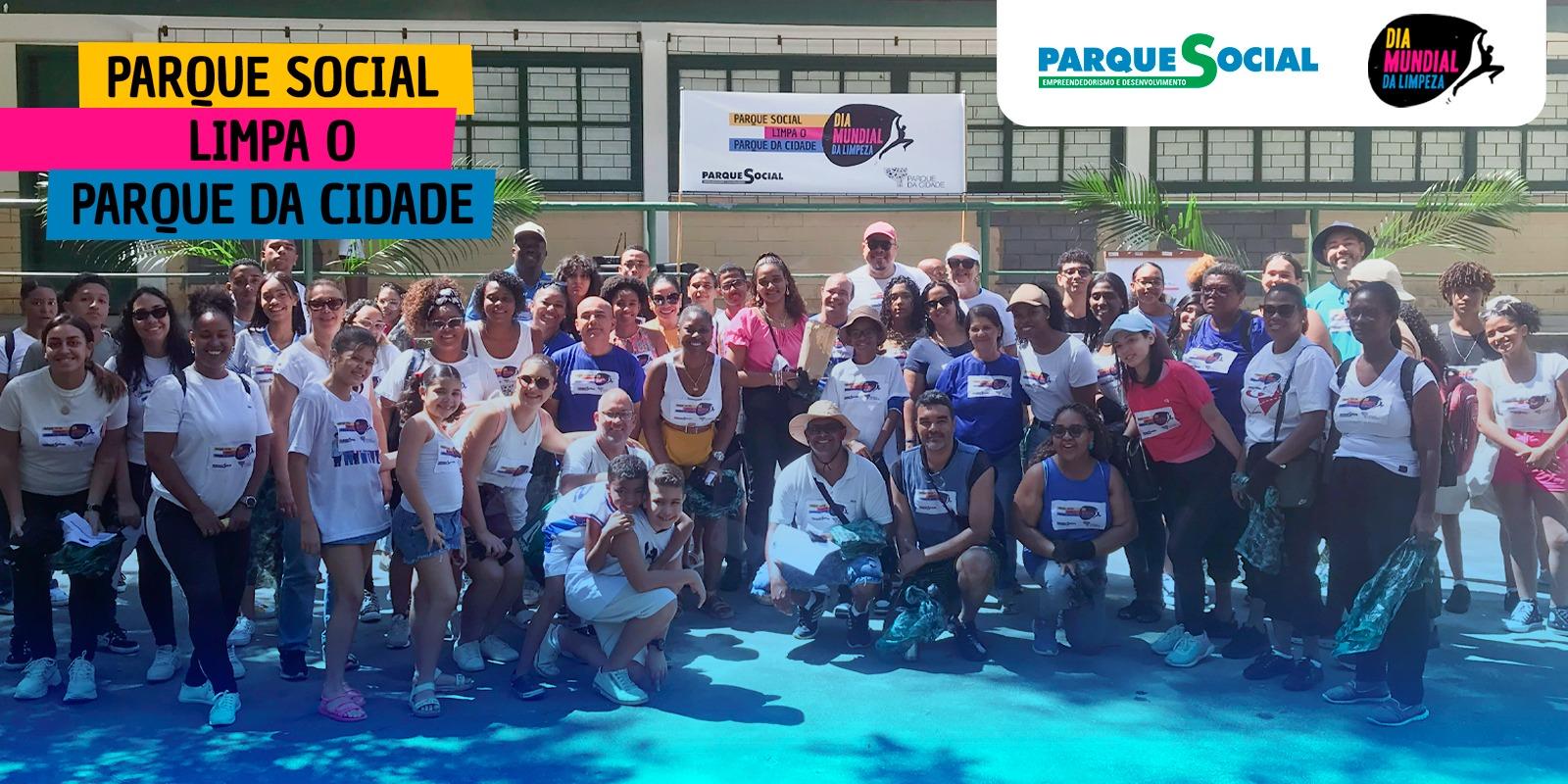 Parque Social limpa o Parque da Cidade