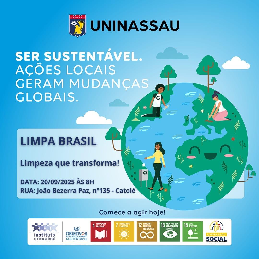 SER SUSTENTÁVEL- LIMPEZA QUE TRANSFORMA