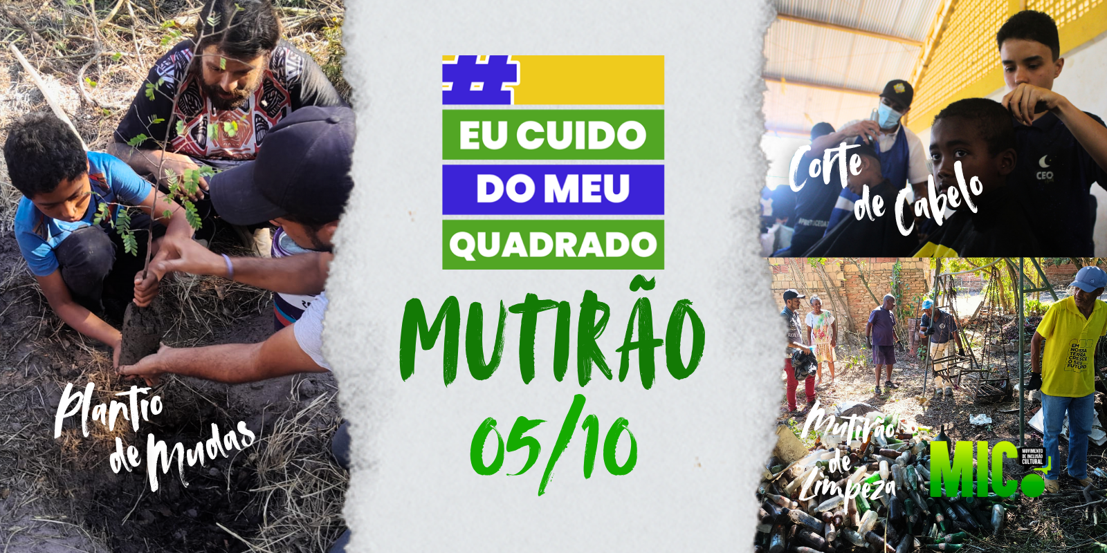Mutirão no Quintal Ecológico + Corte de Cabelo Solidário: Um Domingo de Cuidado e Comunidade Mutirão no Quintal Ecológico + Corte de Cabelo Solidário: Um Domingo de Cuidado e Comunidade