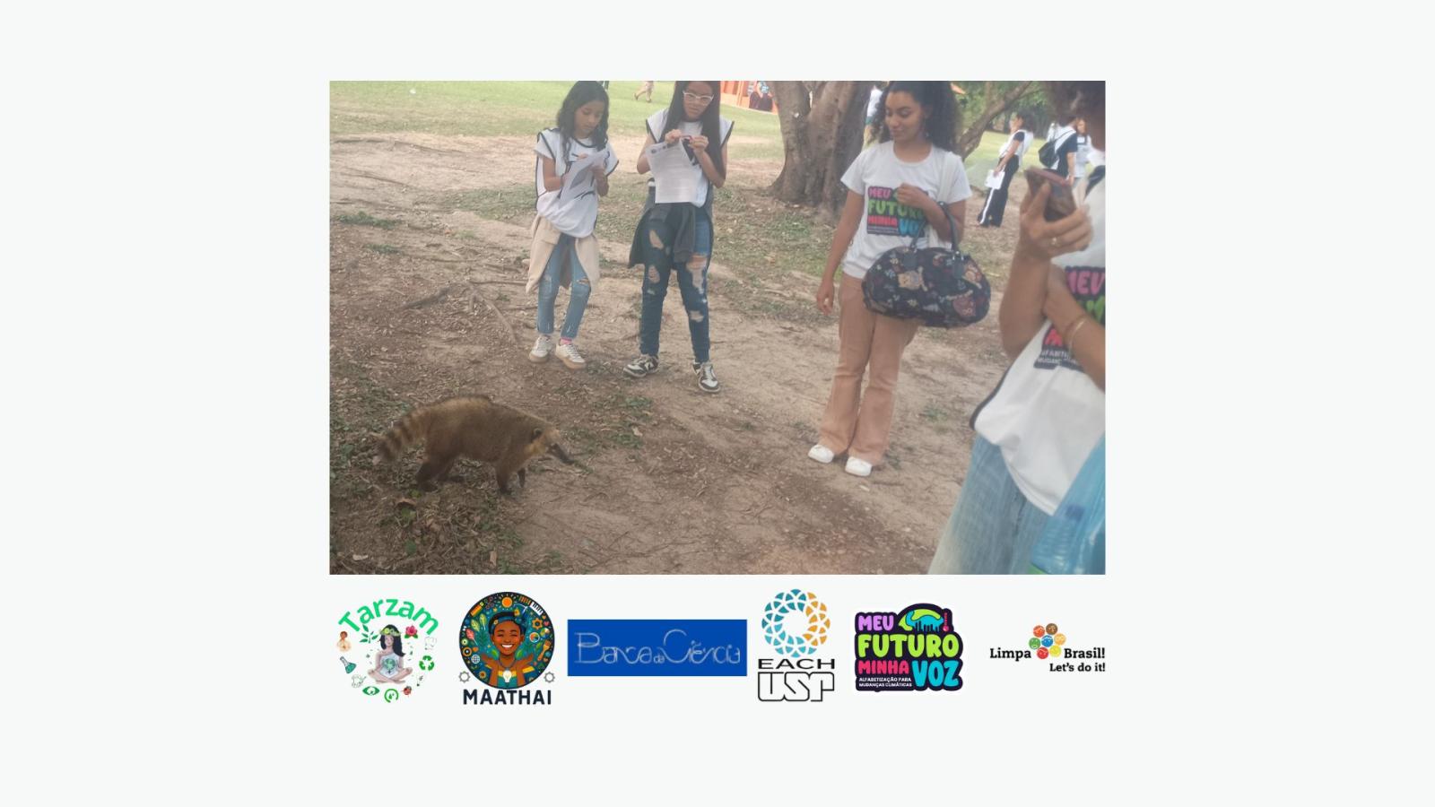 Oficina de Educação Ambiental - Passeio ao Parque Ecológico do Tiête - Tarzam (MAATHAI - Banca da Ciência)