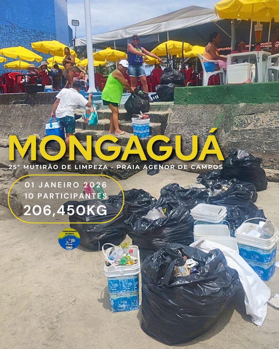 Formiguinhas da Praia _ 25° Mutirão de Limpeza de Praia_Mongaguá/SP