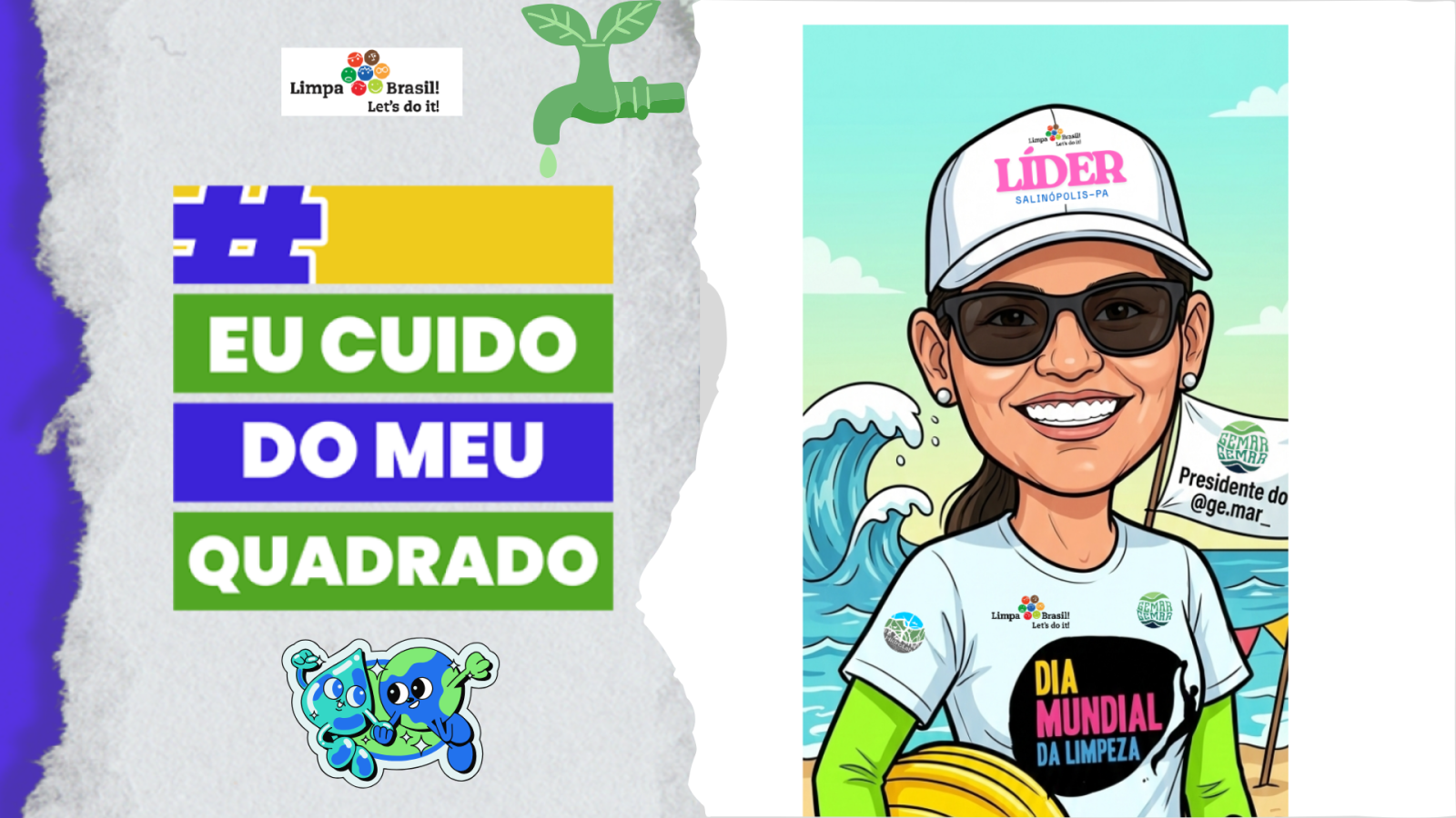 Missão Água - Ação de limpeza na Praia do Maçarico 