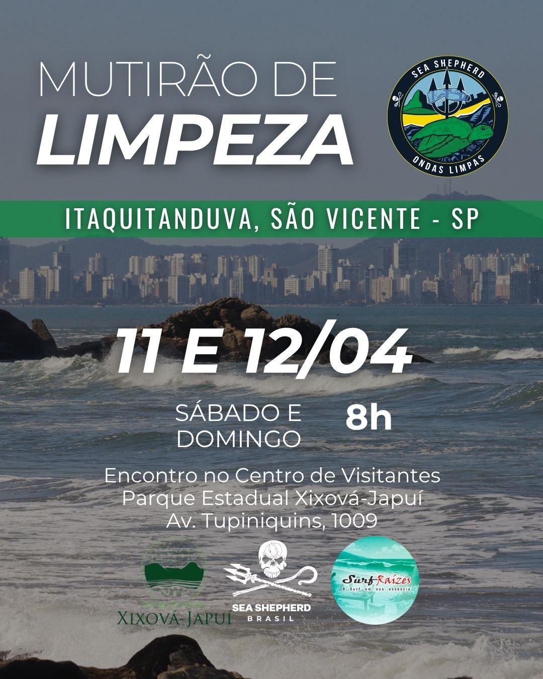 Limpeza de Praia - Itaquitanduva São Vicente