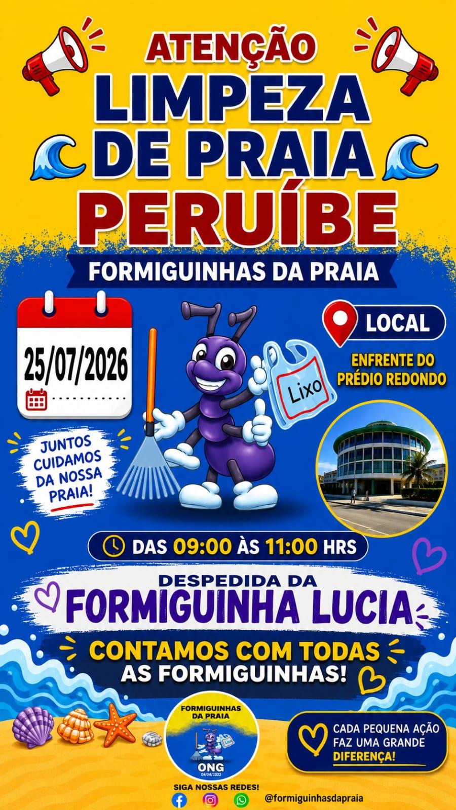Formiguinhas da Praia _ Mutirão de Limpeza de Praia - Peruíbe/SP