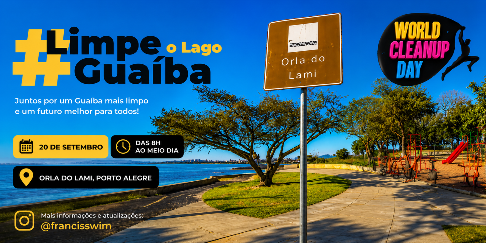 #LIMPEOLAGOGUAÍBA