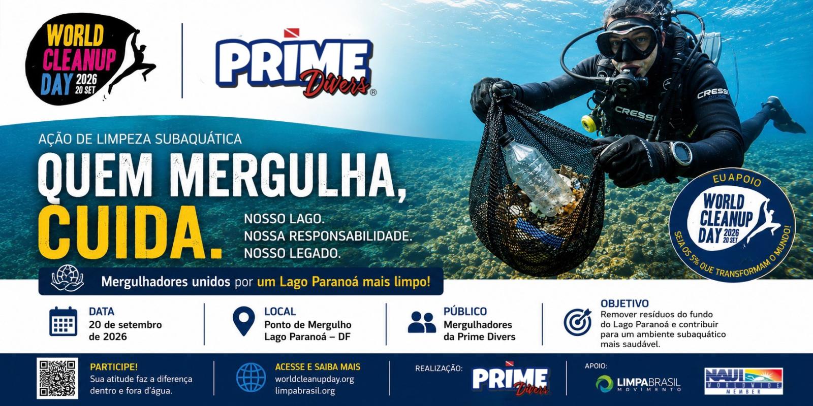 Prime Divers  - Quem mergulha, cuida.