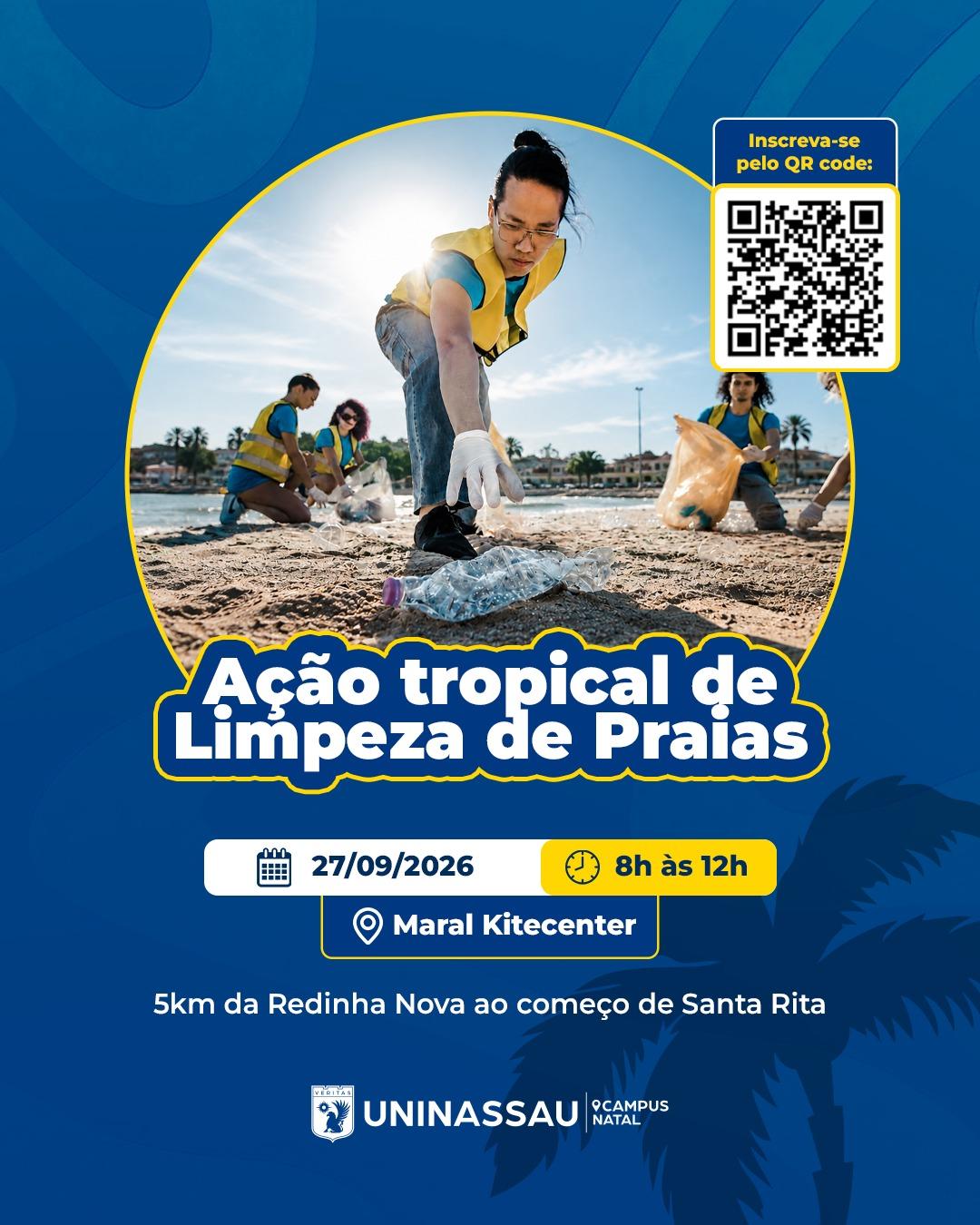 Ação Tropical de Limpeza de Praias -Uninassau Natal 