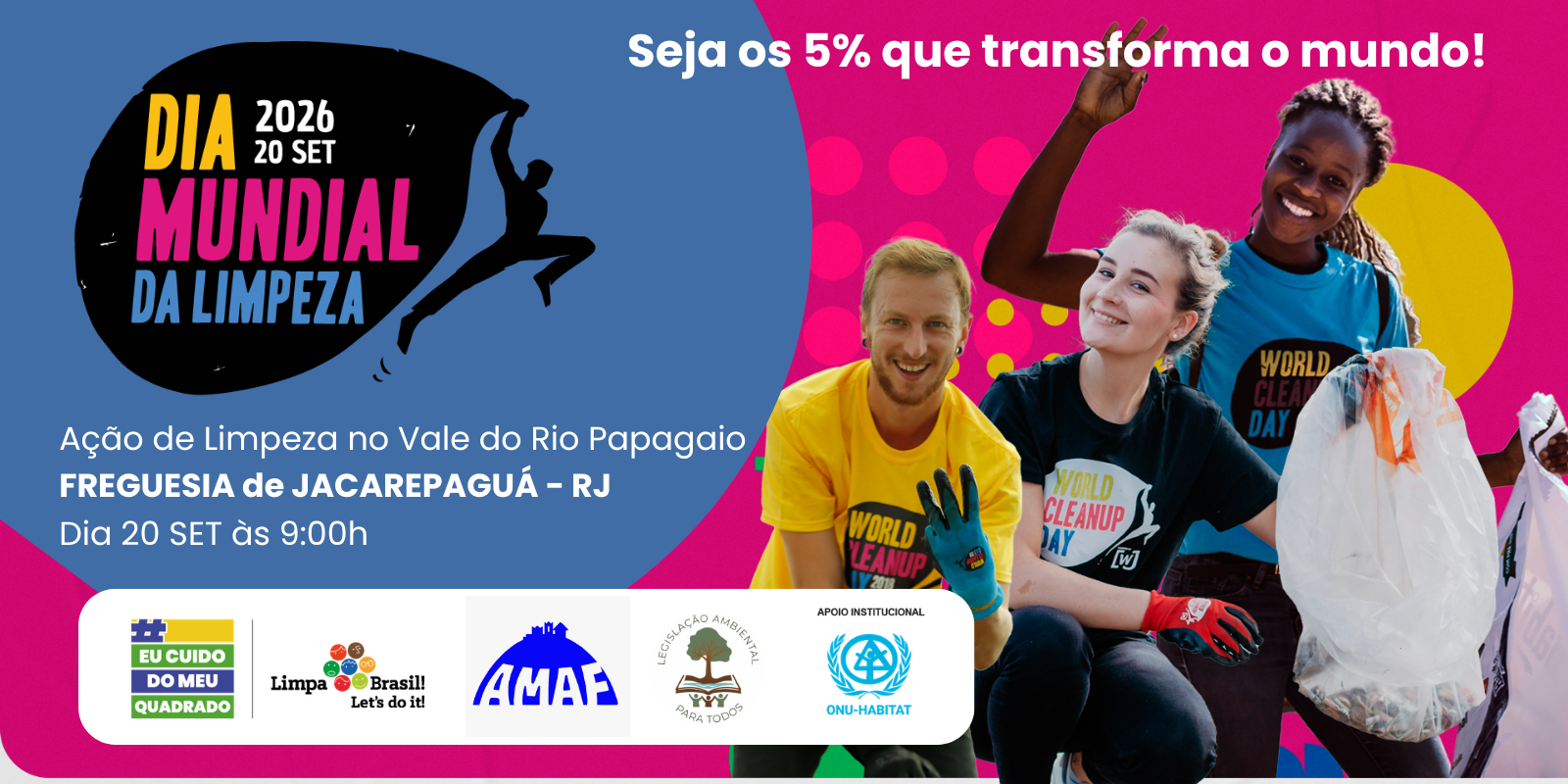 DIA MUNDIAL DA LIMPEZA 2026 - AMAF - FREGUESIA DE JACAREPAGUÁ