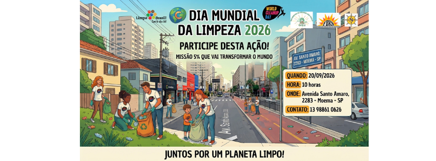 Dia Mundial da Limpeza 2026 -  SPNAT