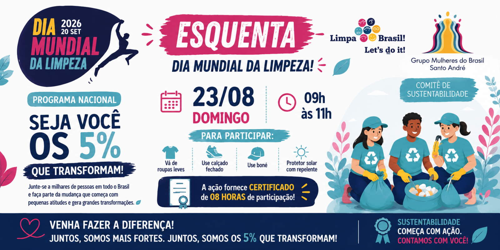 ESQUENTA DIA MUNDIAL DA LIMPEZA !!!