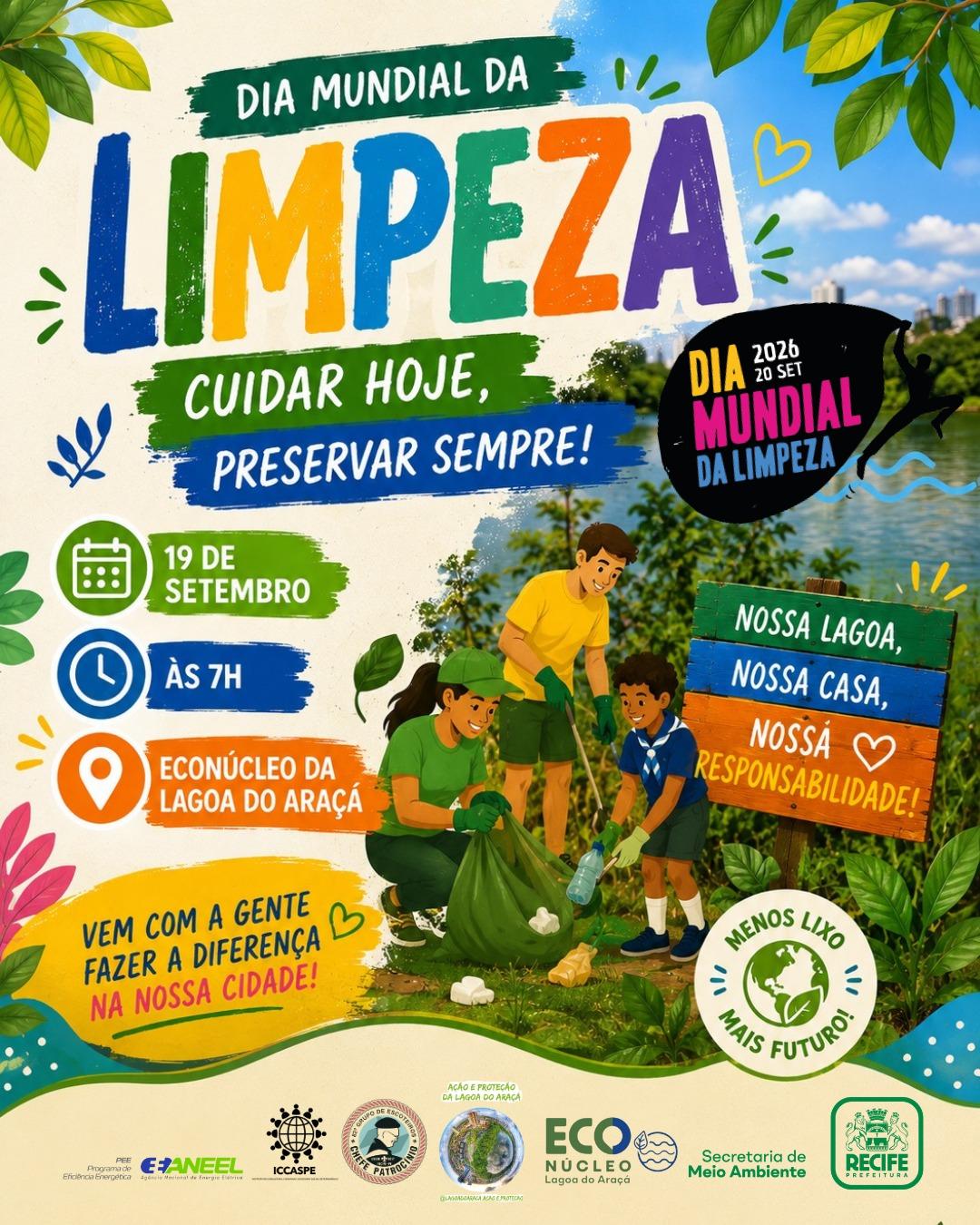 Mutirão de Limpeza da Lagoa do Araçá