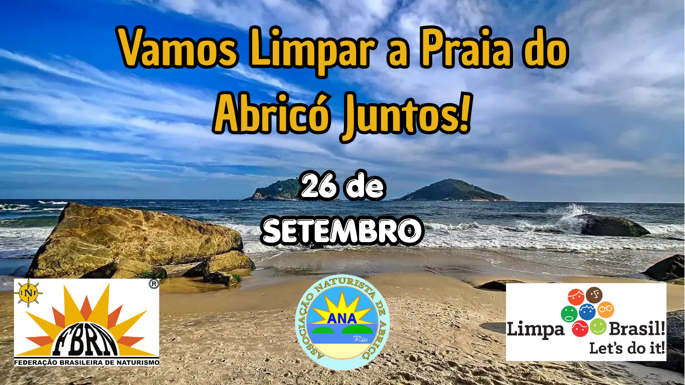 26/09 Mutirão de Limpeza na Praia Naturista do Abricó.