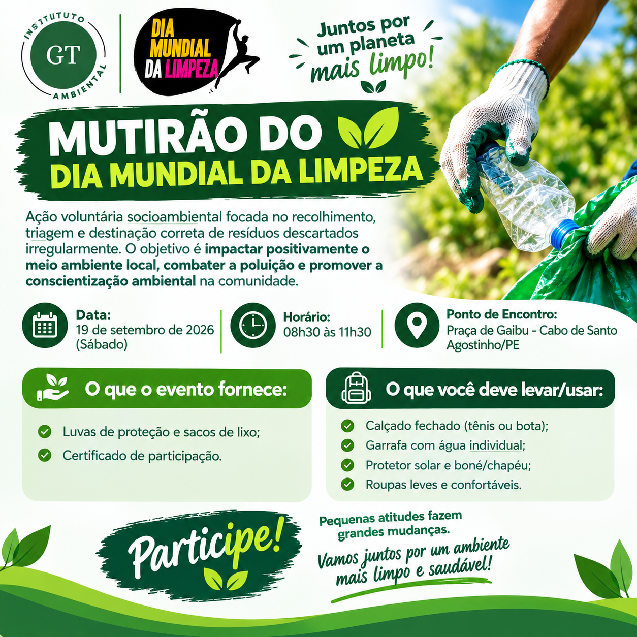 Juntos por um planeta mais limpo