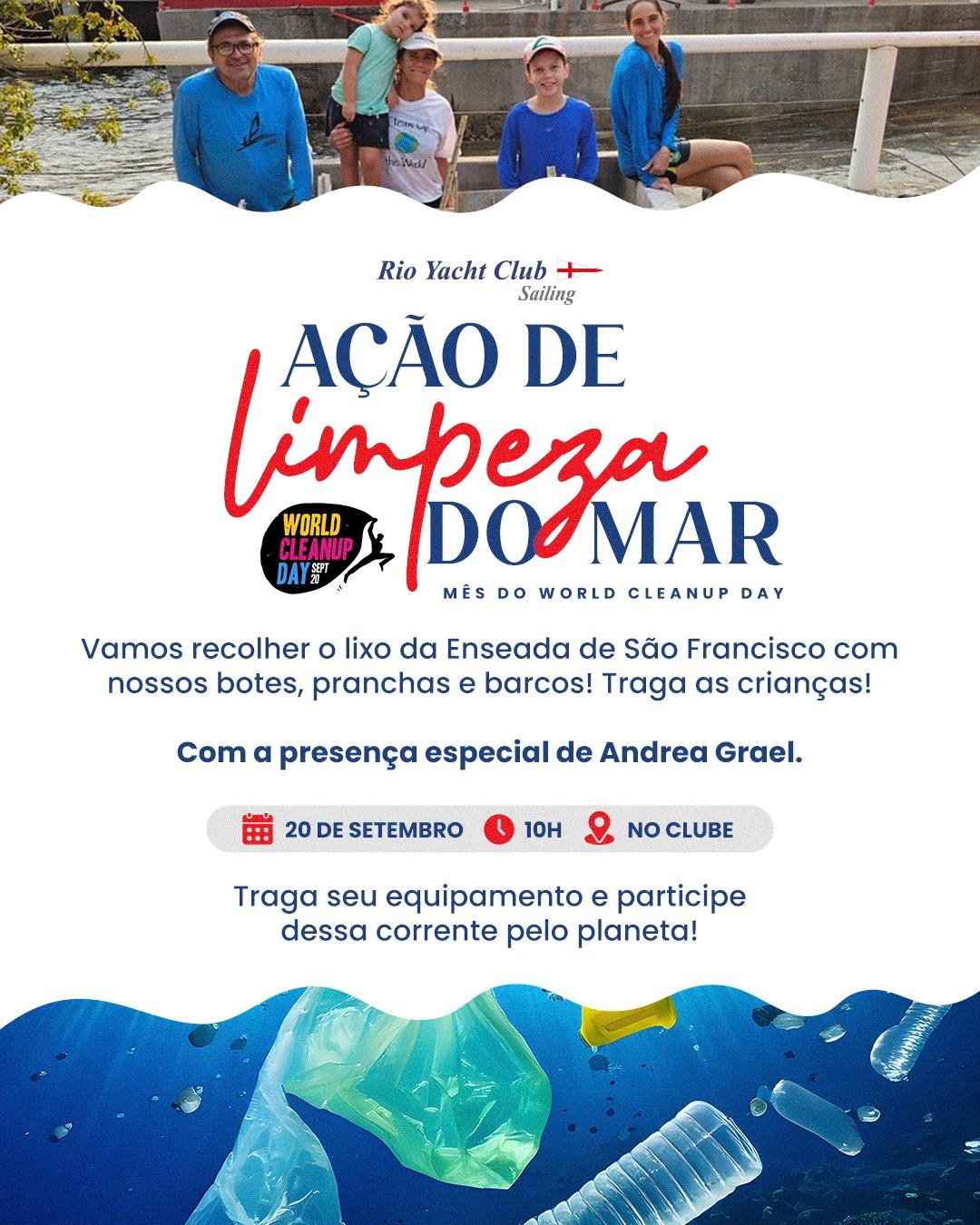 Ação de limpeza do Mar
