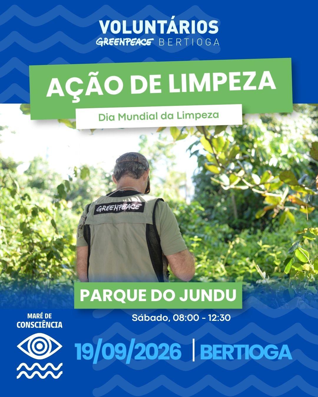 Ação de Limpeza Greenpeace Bertioga
