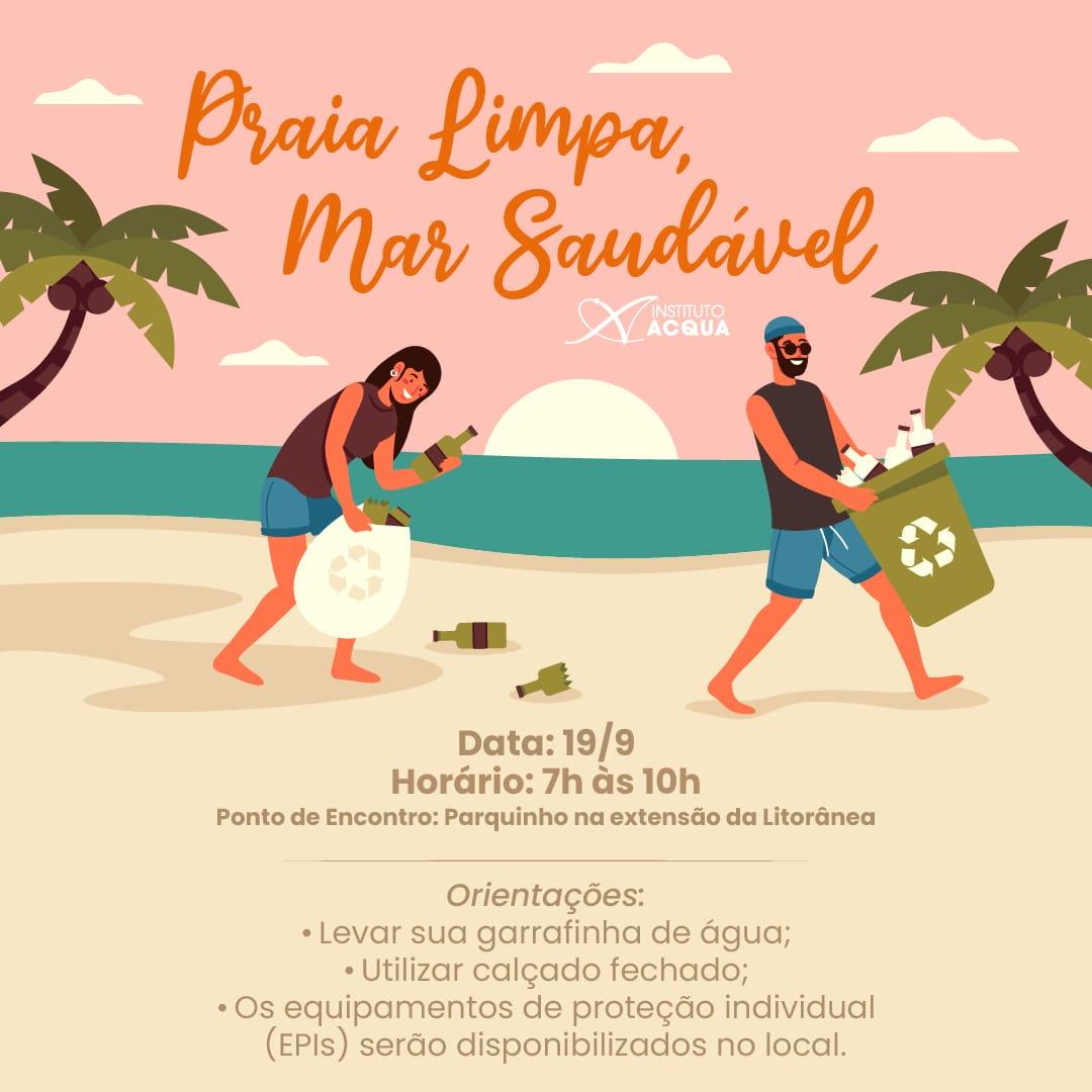 Ação de limpeza: 