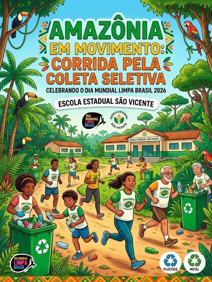 AMAZÔNIA EM MOVIMENTO: CORRIDA PELA COLETA SELETIVA E JARDIM SUSTENTÁVEL