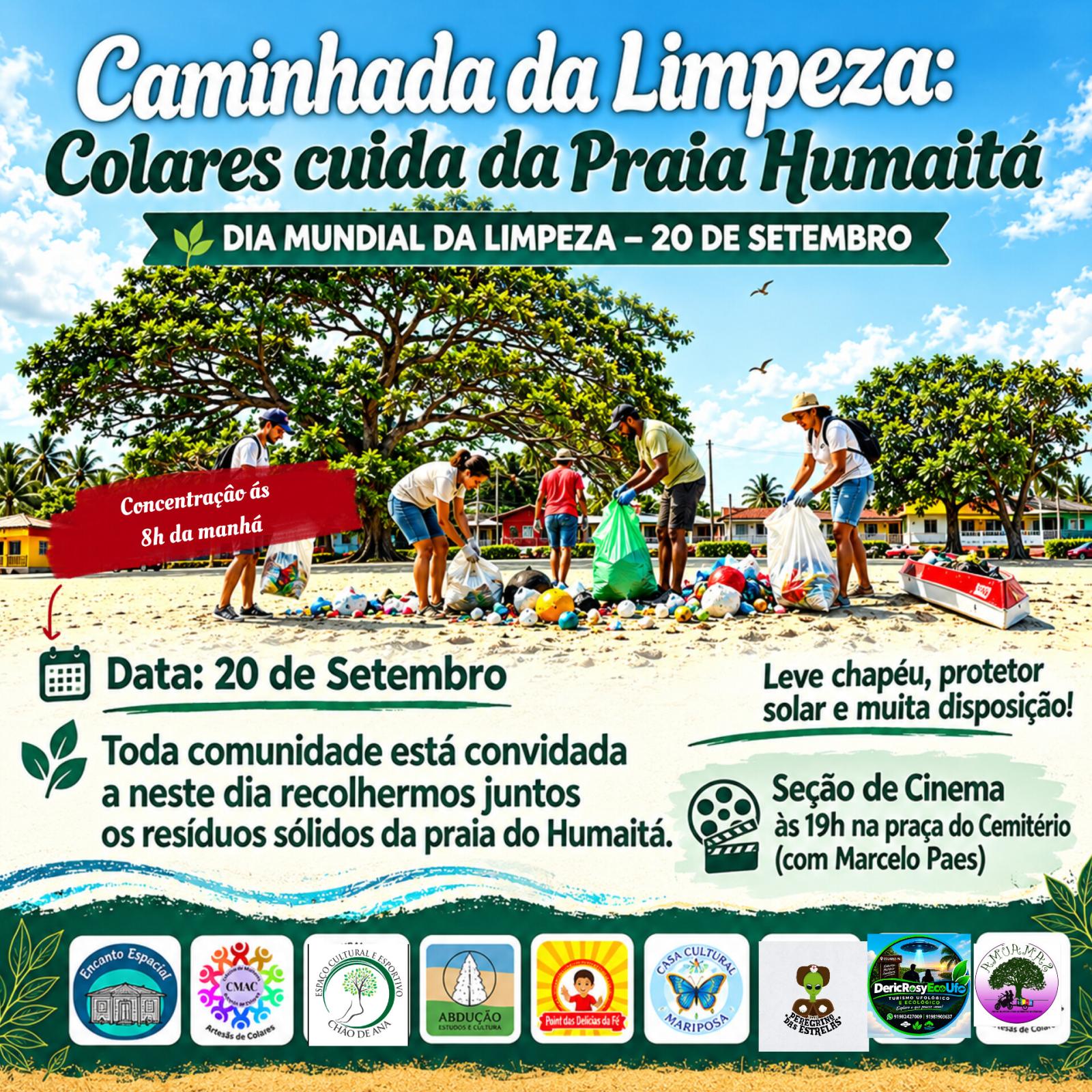 Caminhada da Limpeza: Colares cuida da Praia do Humaitá
