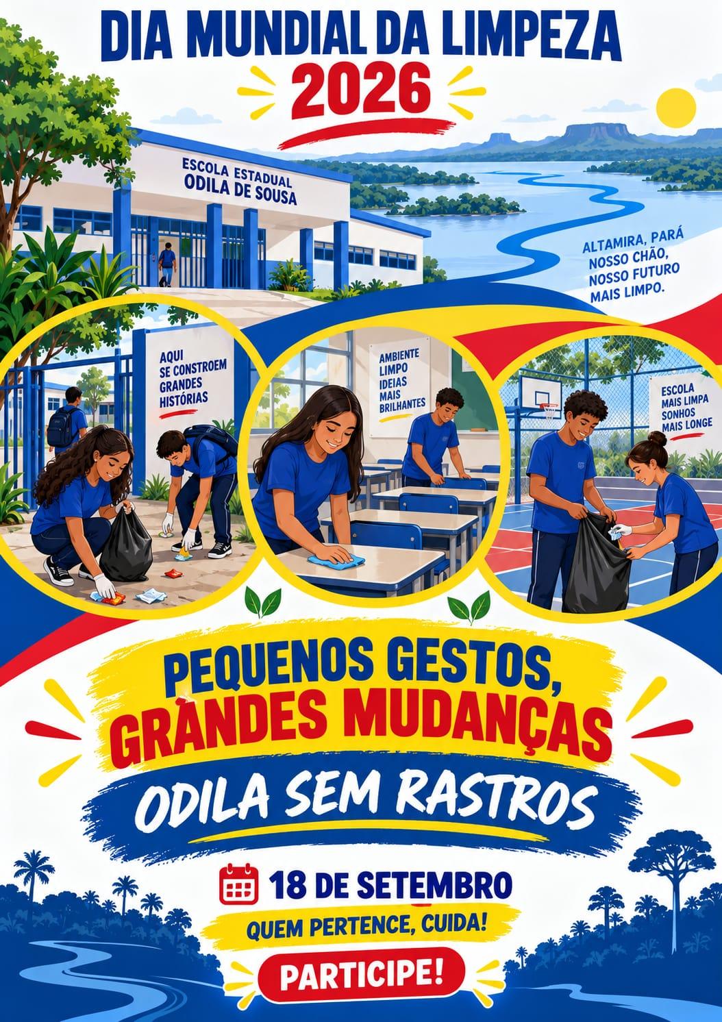 Dia Mundial da Limpeza 2026: Odila sem Rastros