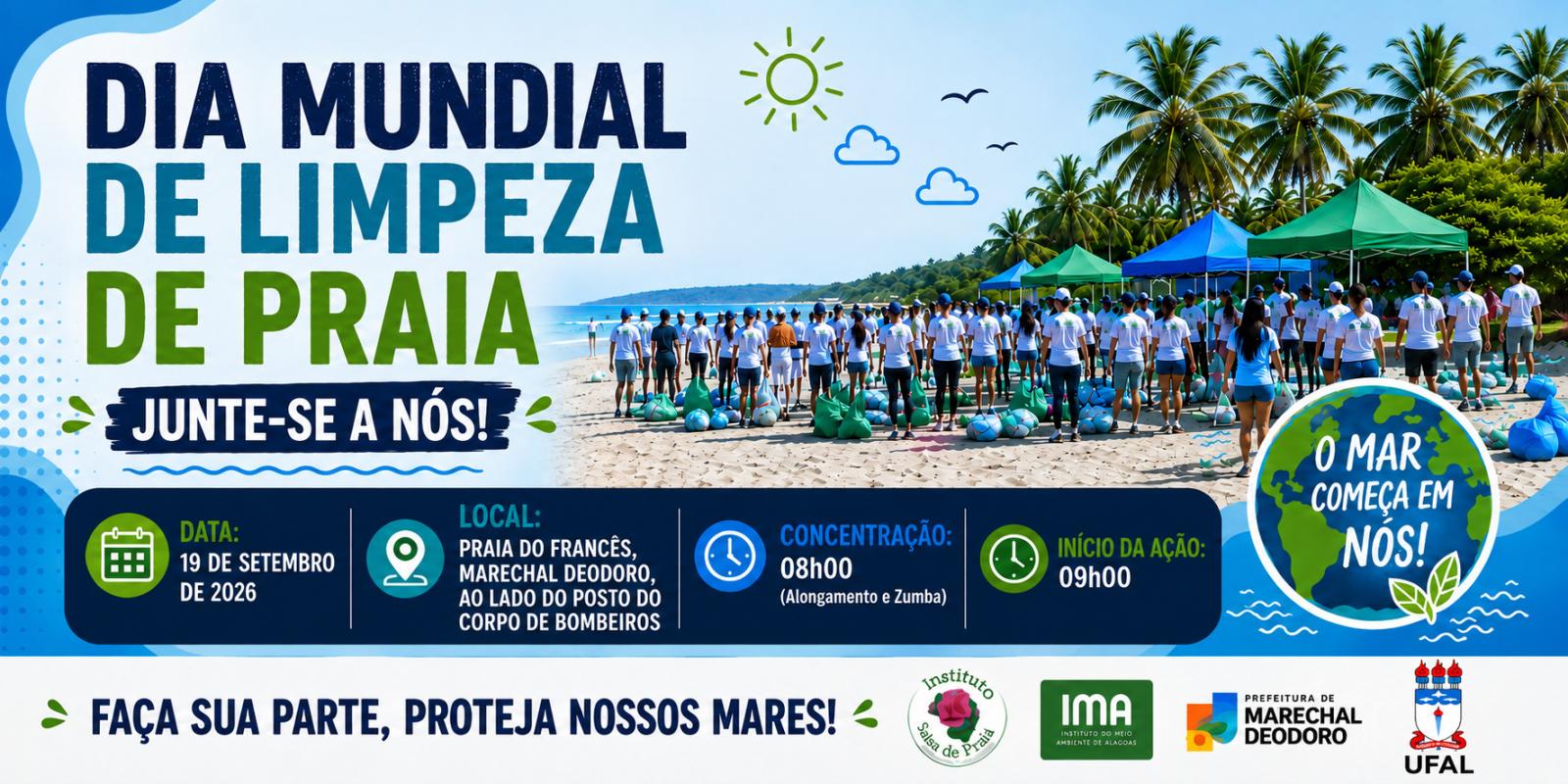 Dia Mundial de Limpeza de Praia - Praia do Francês - Marechal Deodoro - AL