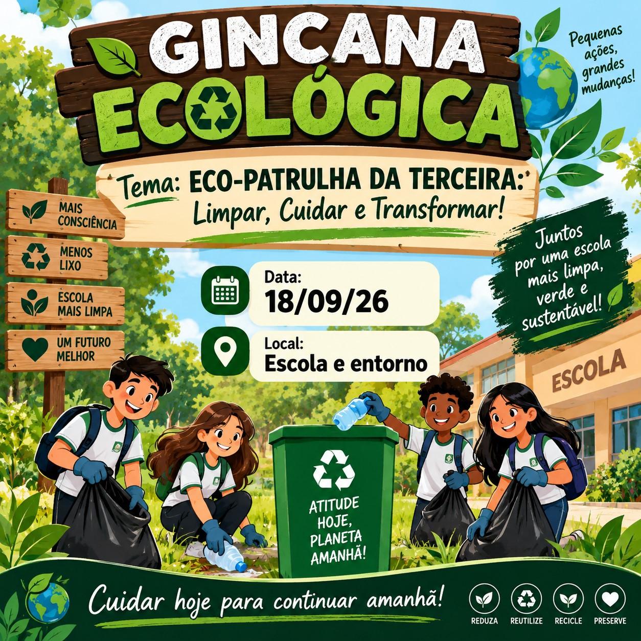 ECO-PATRULHA DA TERCEIRA: Limpar, Cuidar e Transformar!