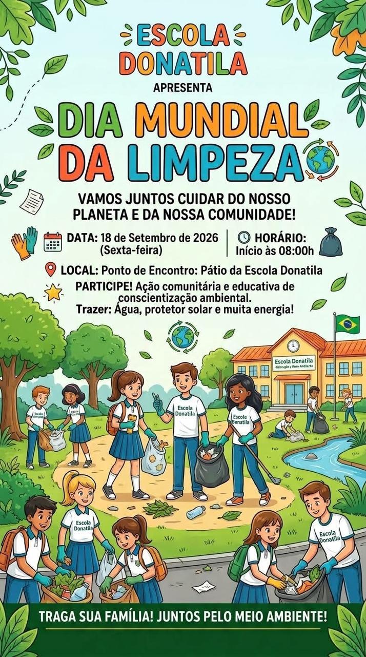 ESCOLA DONATILA NO DIA MUNDIAL DA LIMPEZA