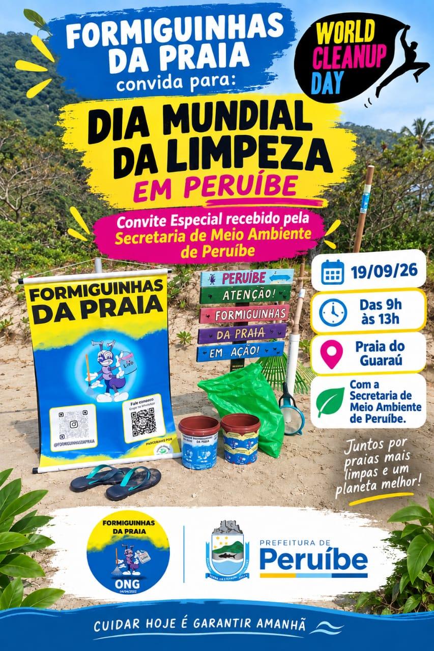 Formiguinhas da Praia _ Dia Mundial da Limpeza (DML) _ Peruíbe/SP