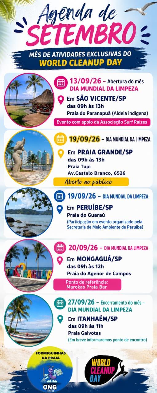 Formiguinhas da Praia _ Encerramento do mês DML (Dia Mundial da Limpeza) - Itanhaém/SP