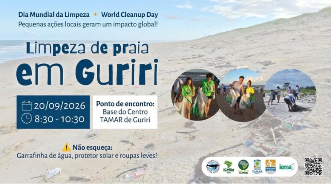 Limpeza de praia em Guriri