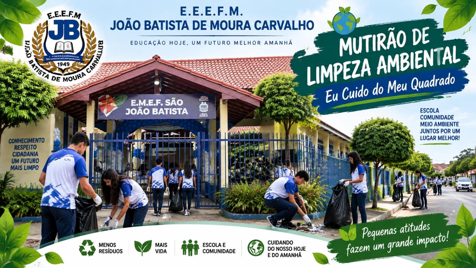 MUTIRÃO DE LIMPEZA AMBIENTAL: CUIDANDO DO NOSSO QUADRADO 
