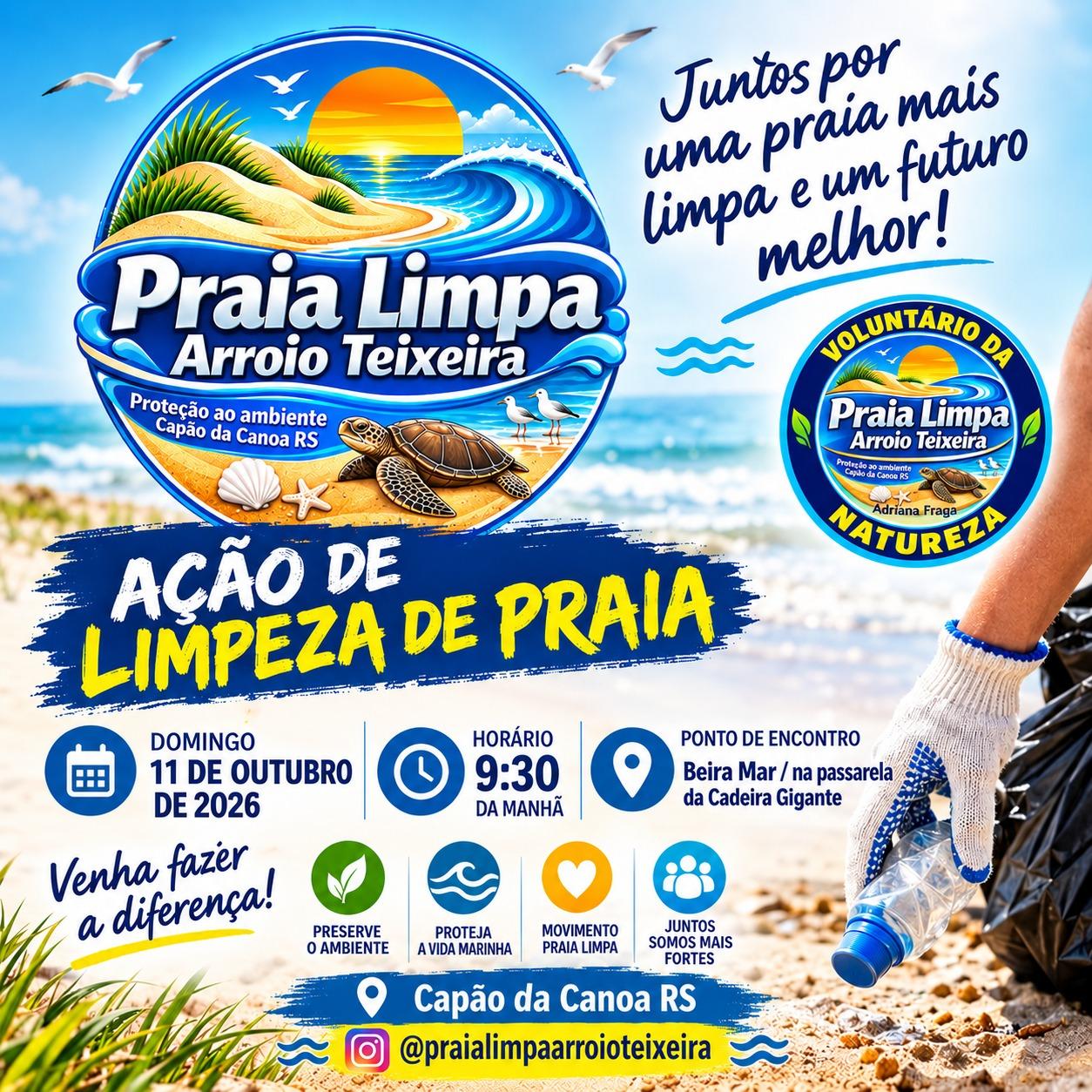 Ação Limpeza Praia - Grupo