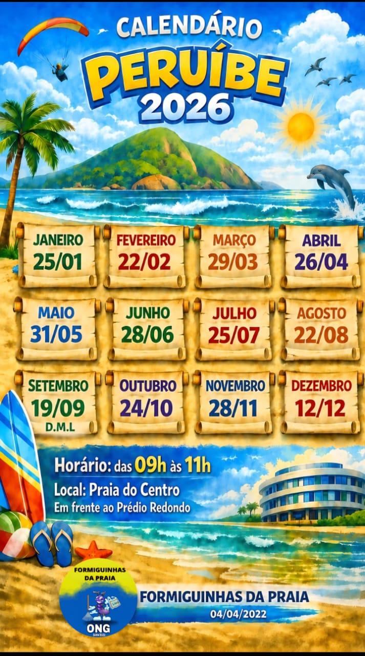 Formiguinhas da Praia _ Mutirão Mensal de Limpeza de Praia - Outubro - Peruíbe/SP
